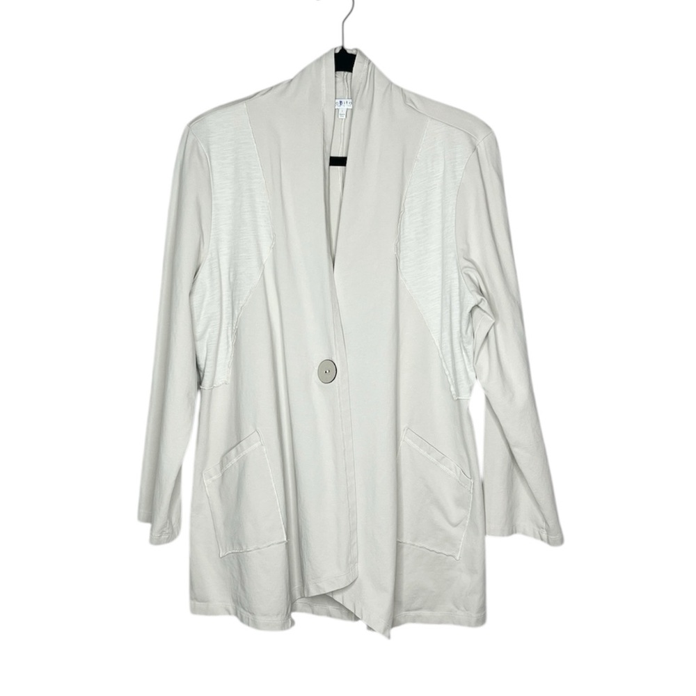 HABITAT One Button Cotton Shawl Jacket with pockets size Large - Picture 14 of 14